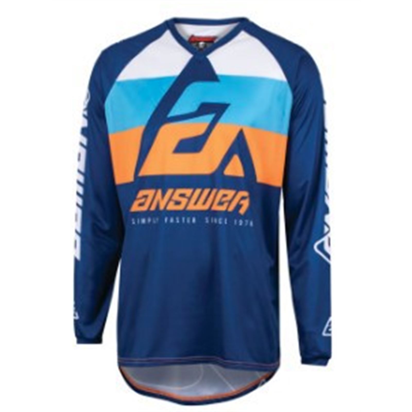 23 Syncron CC Jersey Blue/Orange/Black Youth - Medium - Click Image to Close