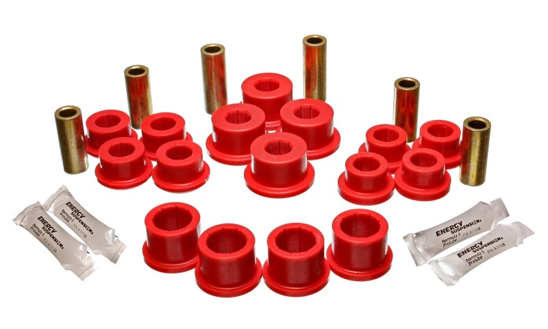 04-07 Mazda RX8 Red Rear Lateral/Trailing Arm Bushings - Click Image to Close