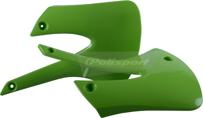 Radiator Shrouds - Green - For 01-13 Kawasaki KX85 KX100 - Click Image to Close