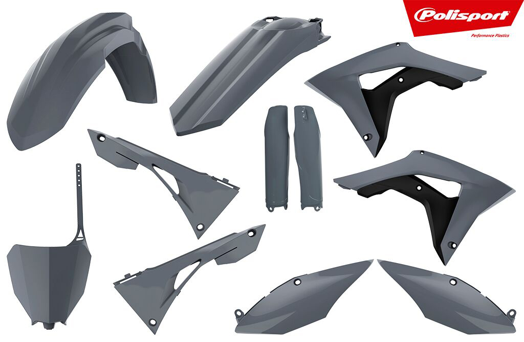 Plastic Body Kit - Nardo Grey - For 2019 Honda CRF450R CRF250R - Click Image to Close