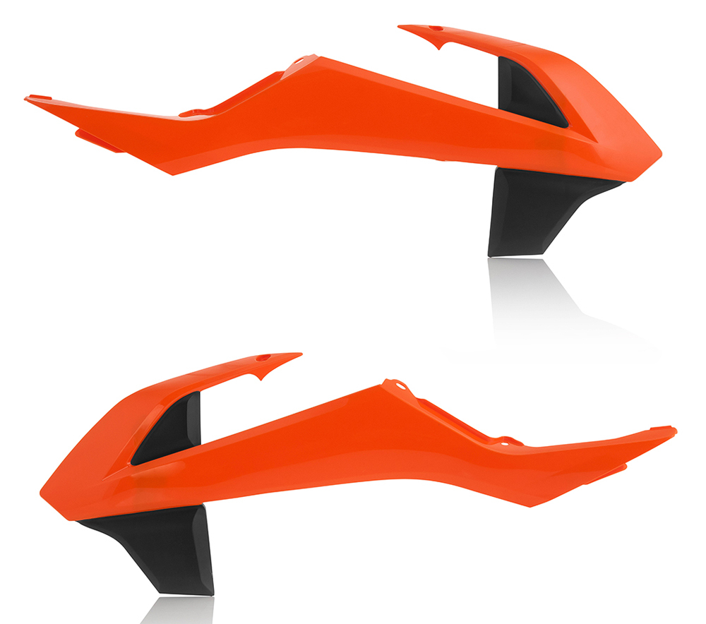 Radiator Shrouds - Orange - For 16-18 KTM 65SX - Click Image to Close