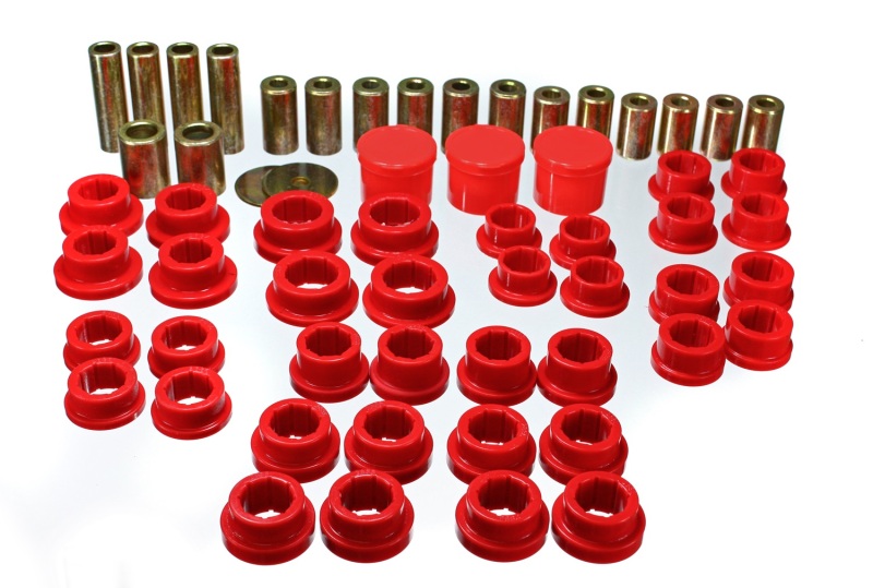 Red Rear Control Arm Bushing Set - For 02-09 350Z / 03-07 Infiniti G35 Coupe - Click Image to Close