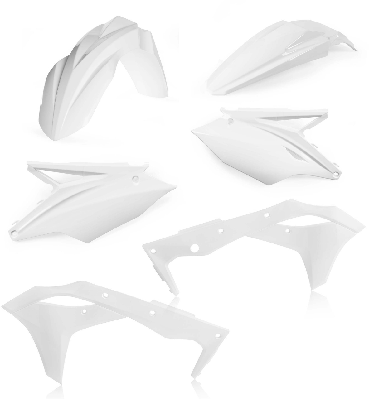 White Plastic Kit - For 18-20 Kawasaki KX250F - Click Image to Close