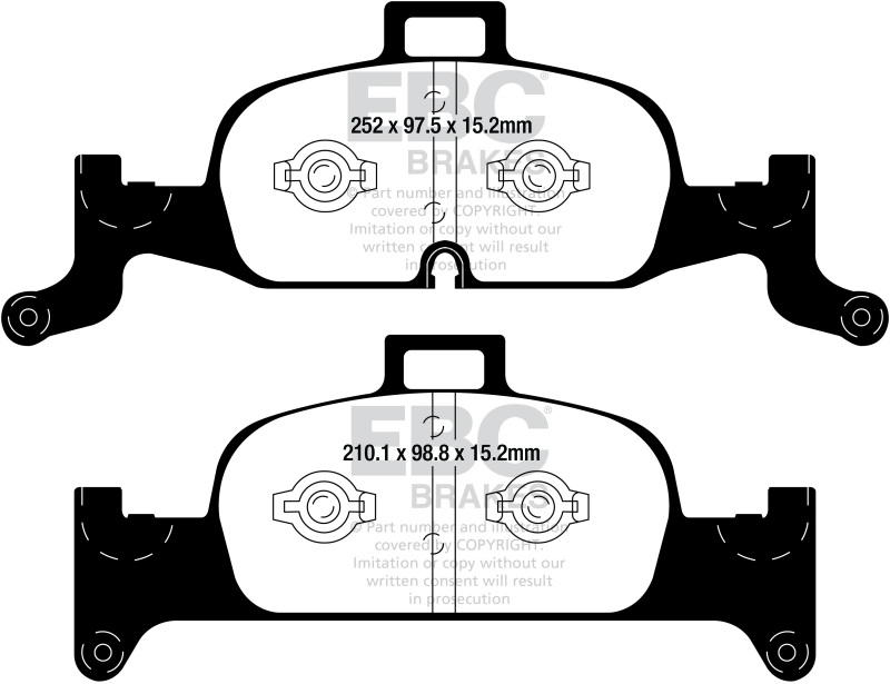 Redstuff Front Brake Pads - For 2018+ Audi A4 Allroad Quattro 2.0L Turbo - Click Image to Close