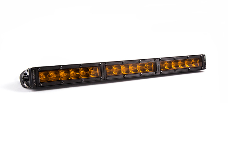 18 In LED Light Bar Single Row Straight - Amber Driving Each Stage Series - Click Image to Close