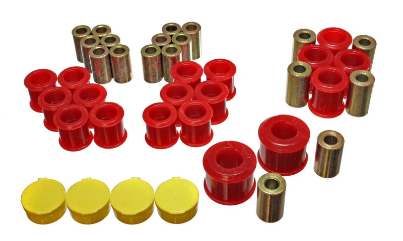 Red Rear Control Arm Bushing Set - For 90-96 Nissan 300ZX - Click Image to Close