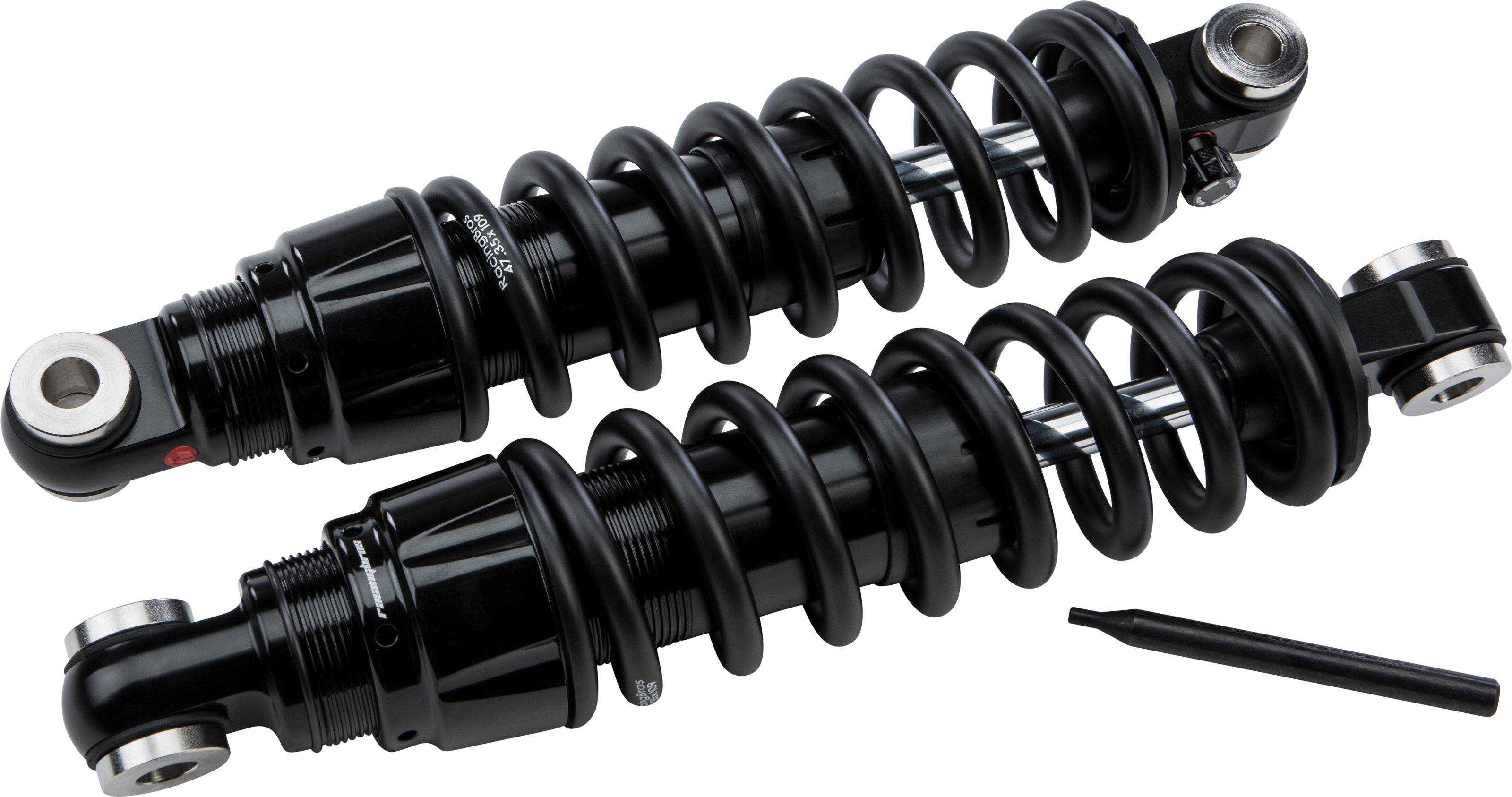 Bazooka Preload/Rebound Adjustable Shocks 12.5" HVY - For 91-17 HD - Click Image to Close