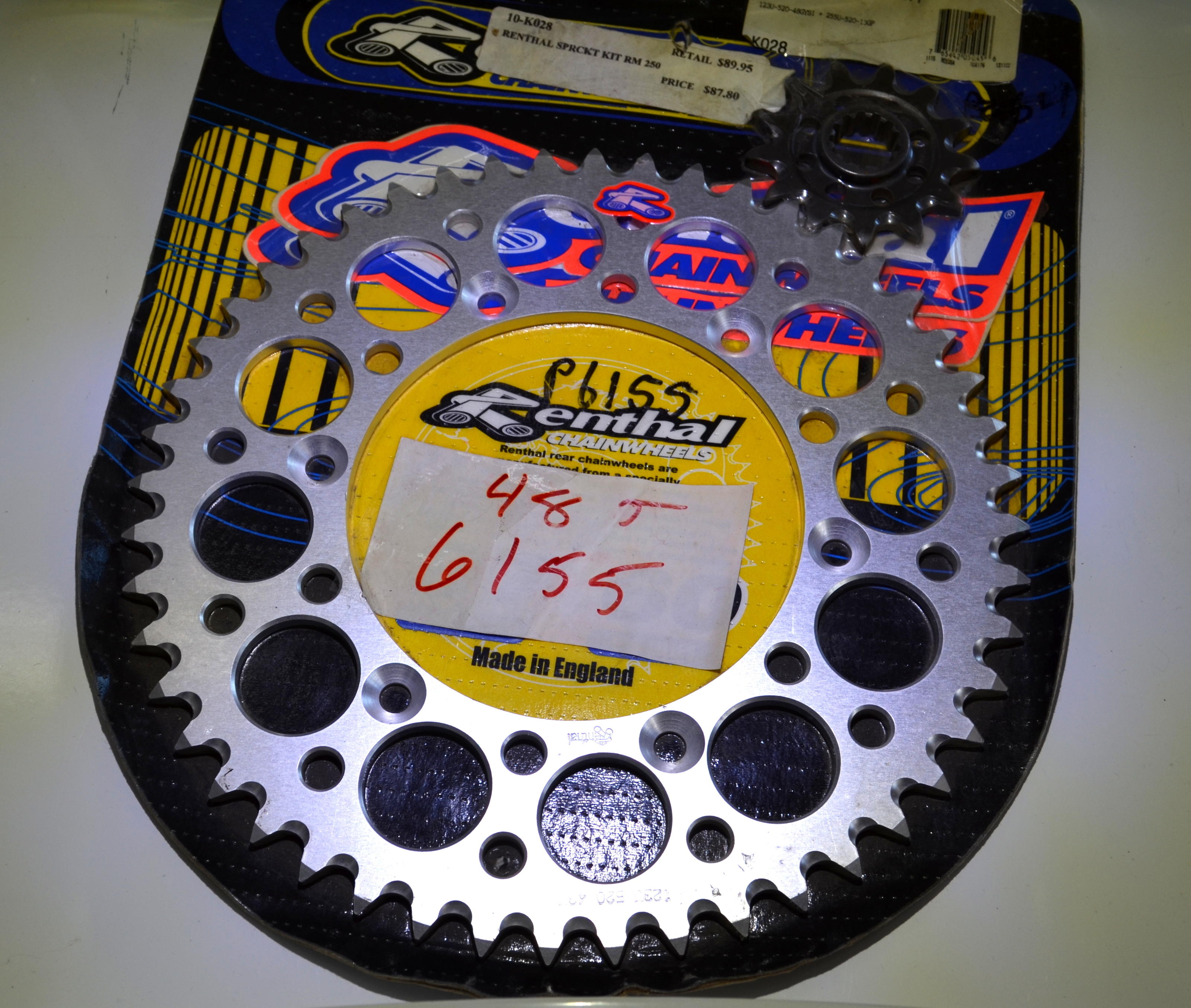 13/48 Front & Rear Ultralight Sprocket Kit 13T Front / 48T Rear - For Suzuki RM & DRZ - Click Image to Close