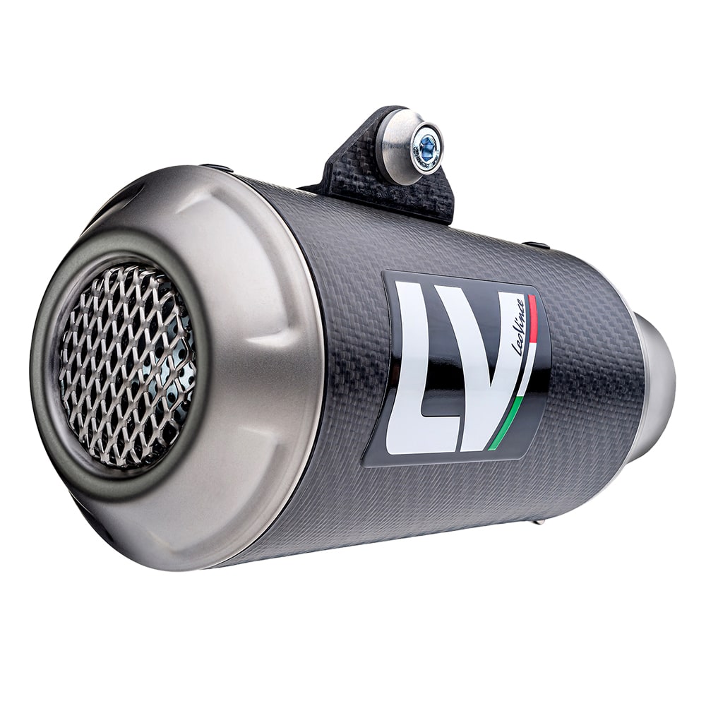 LV-10 Carbon Fiber Slip On Exhaust Muffler - For 18-19 Husqvarna Svartpilen & Vitpilen 401 - Click Image to Close