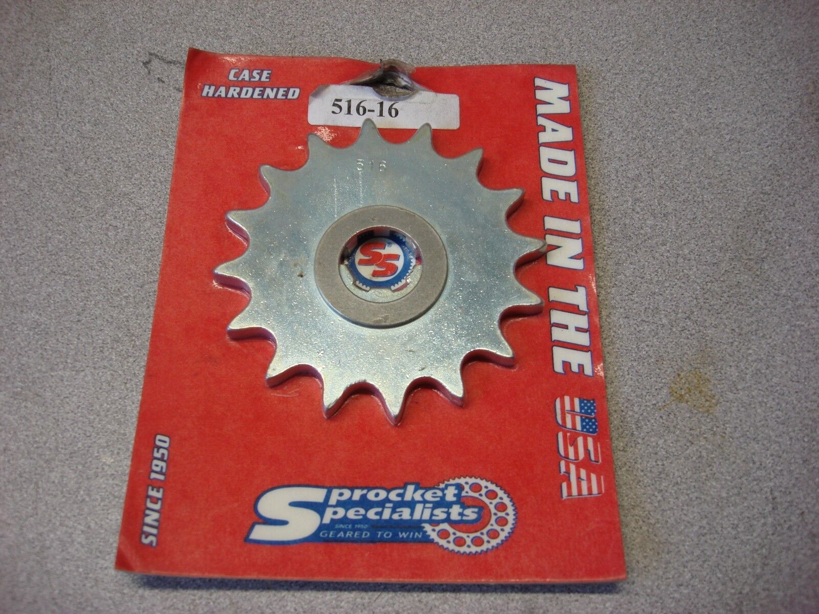 N.O.S. 16T STEEL COUNTERSHAFT SPROCKET - Click Image to Close