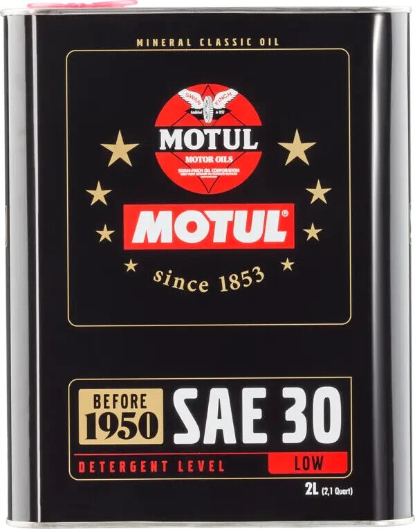 Motul Classic SAE 30 Oil - 6x2L - Single - Click Image to Close