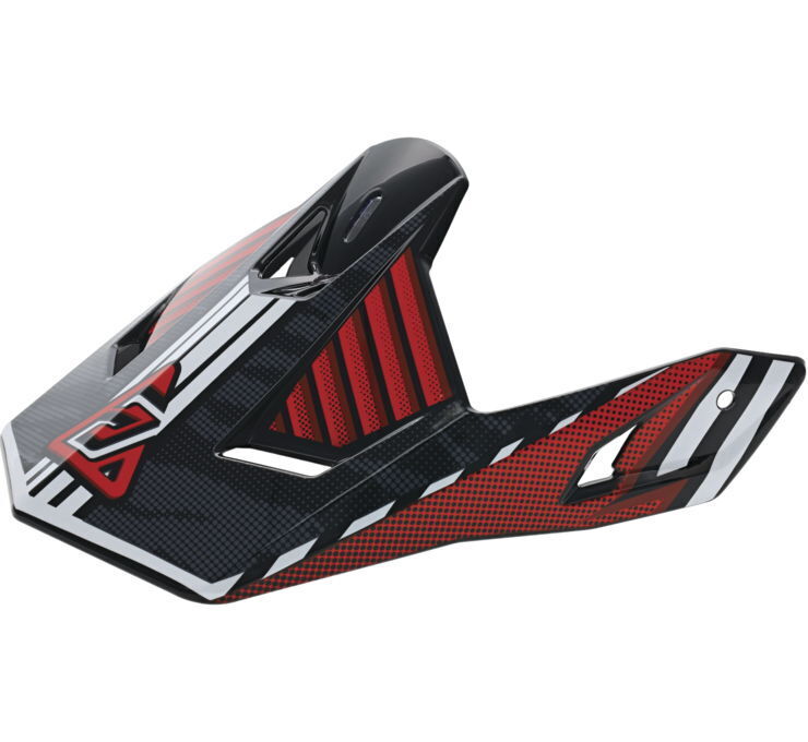 Answer AR3 Rapid Visor - Red/Black/White - Click Image to Close