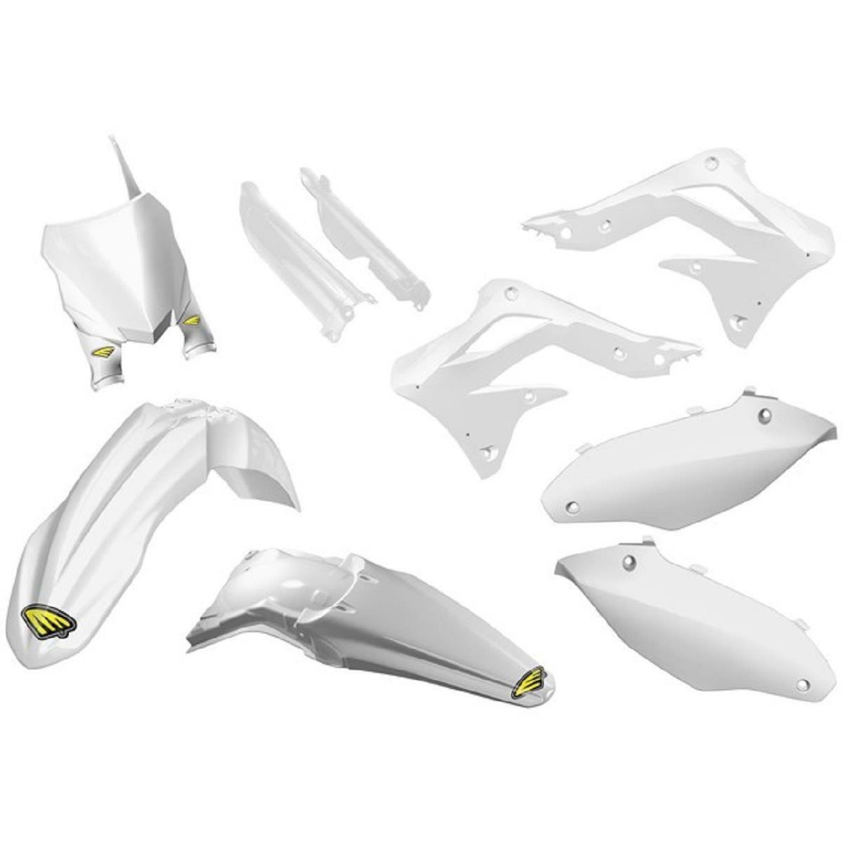 12-15 Kawasaki KX450F Powerflow Full Body Kit - White - Click Image to Close