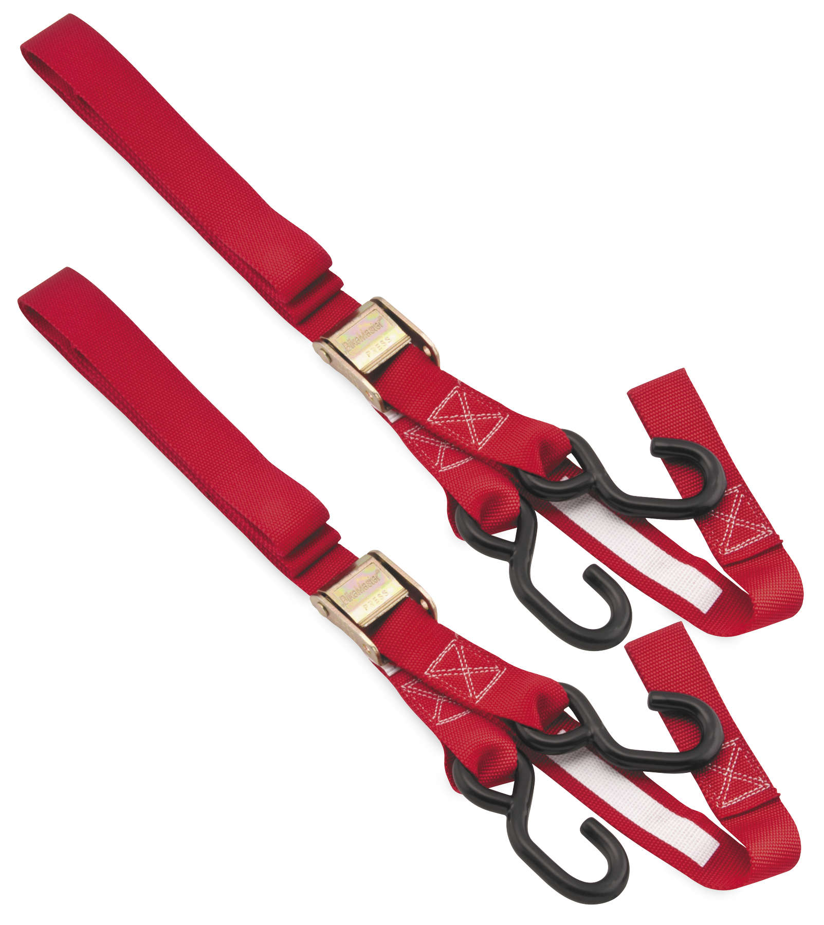 Integrated Tie Downs - Pair - 1-1/2" x 84" Integrate Soft Hook - Red - Click Image to Close