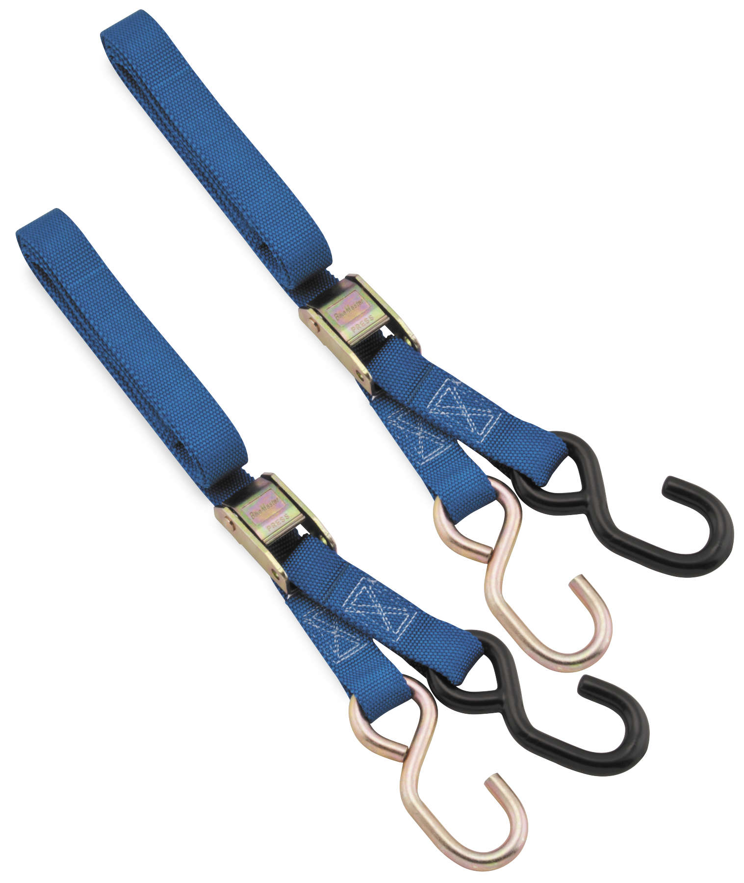 Standard Tie Downs - Pair - 1"x72" Blue - Click Image to Close