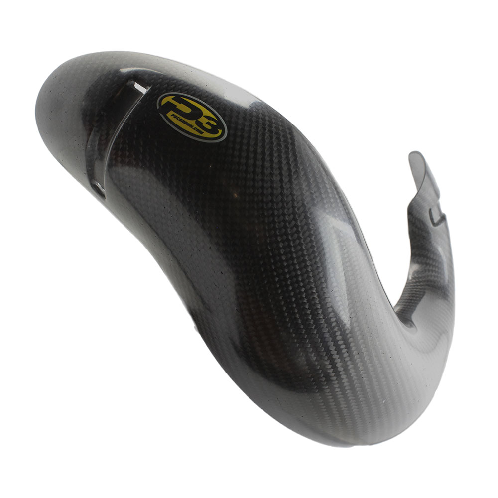 Carbon Fiber Heat Shield - For 16-19 Husqvarna KTM 250/300 w/ FMF Pipe - Click Image to Close