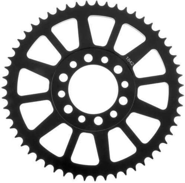 Yamaha Rear Steel Sprocket 428 55T - Black - Click Image to Close