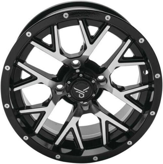 Barbwire 14X7 - 5+2 - 4/110 - Black Machined - Click Image to Close