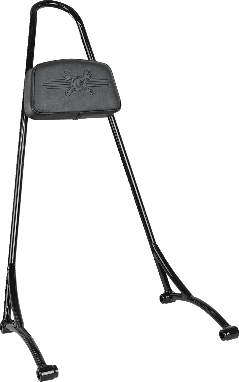 Tall Sissy Bar for Rebel - Burly Tall Sissy Bar W/Pad-Blk - Click Image to Close