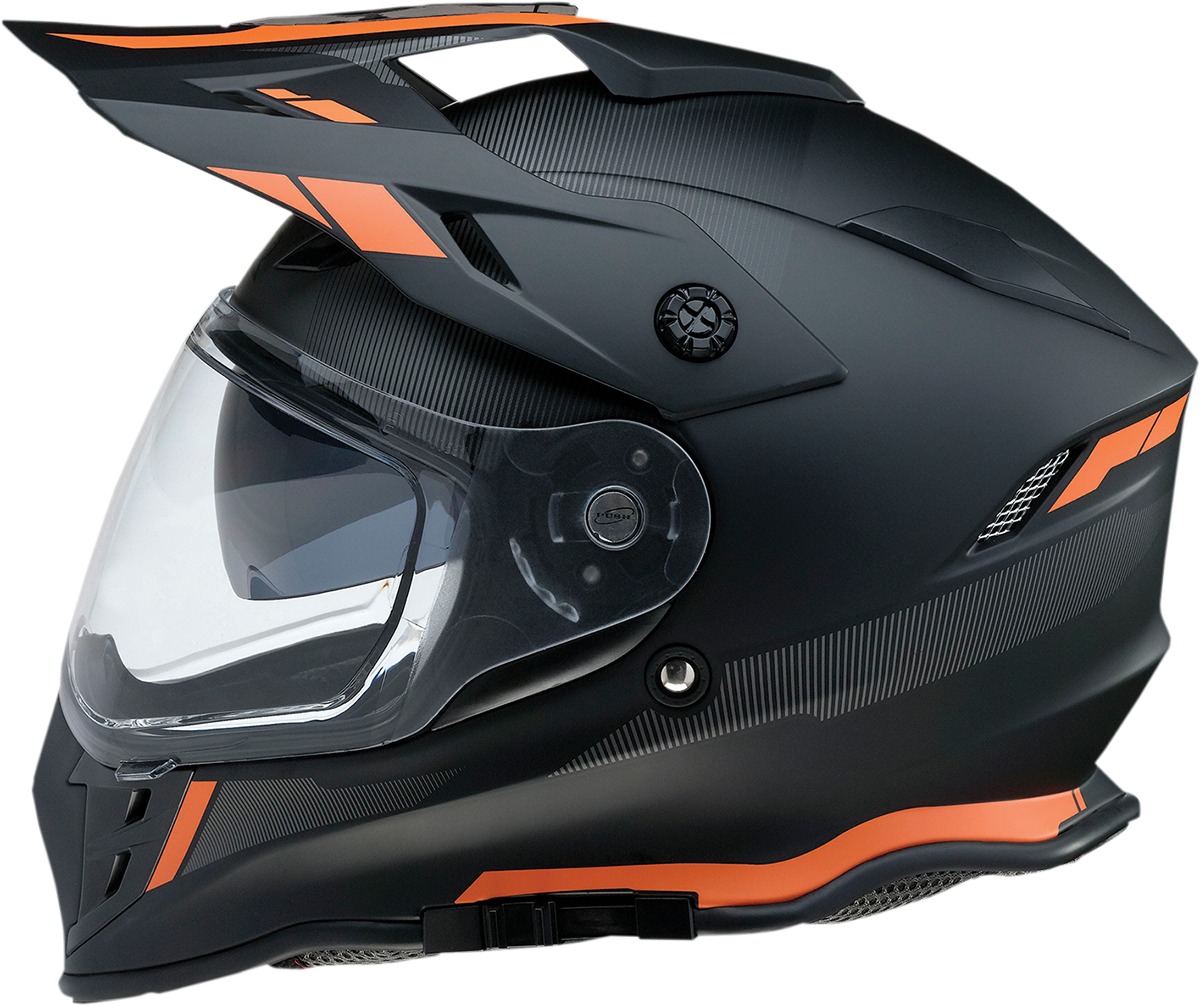 Range Uptake Dual Sport Helmet X-Small - Black/Orange - Click Image to Close