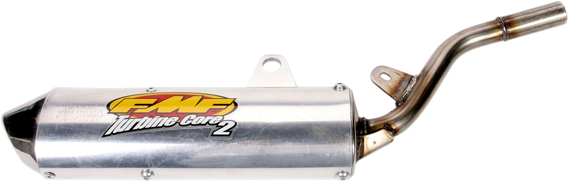 TurbineCore 2 Slip On Exhaust Silencer - For Kawasaki KX85 KX100 KX80 - Click Image to Close