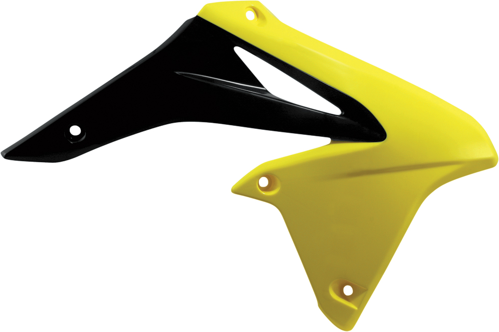 Radiator Shrouds - Yellow - For 10-18 Suzuki RMZ250 - Click Image to Close