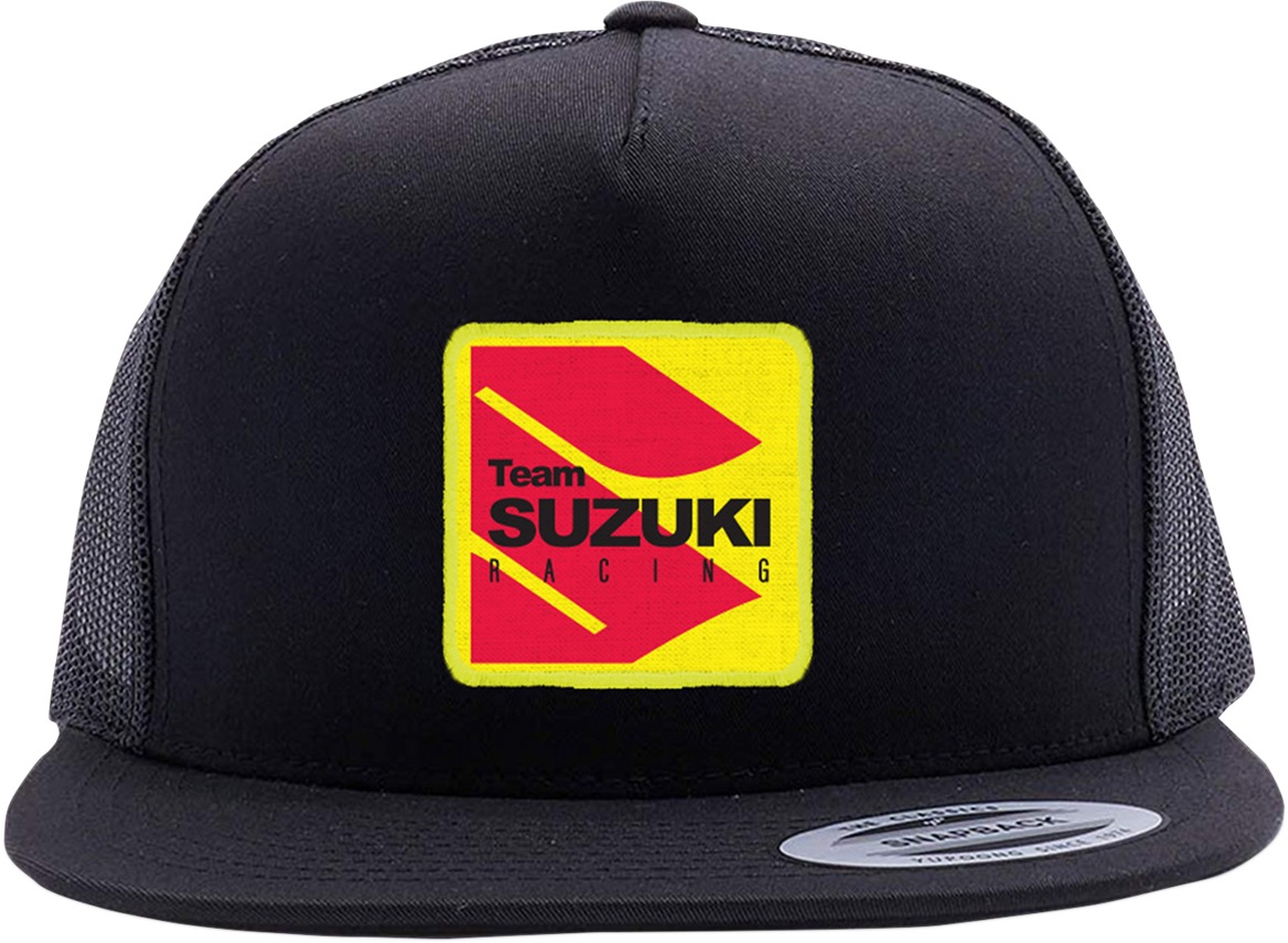 Men's Suzuki Racing Hat - Suzuki Racing Hat Blkgry One - Click Image to Close