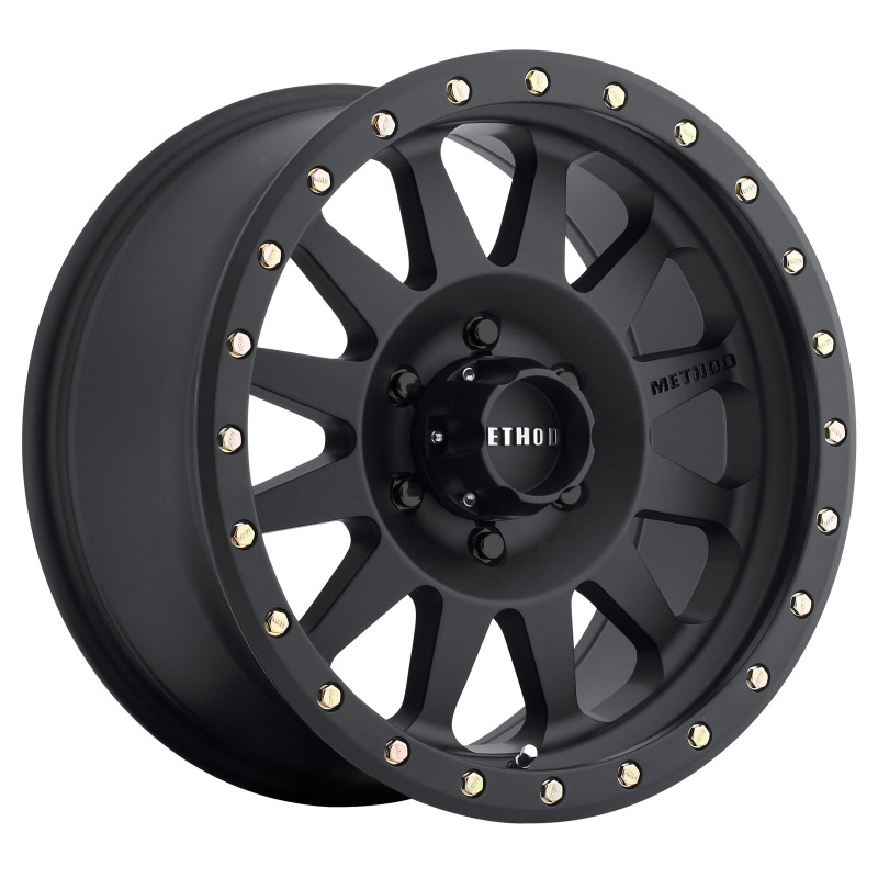 MR304 Double Standard 17x8.5 0mm Offset 6x135 94mm CB Matte Black Wheel - Click Image to Close