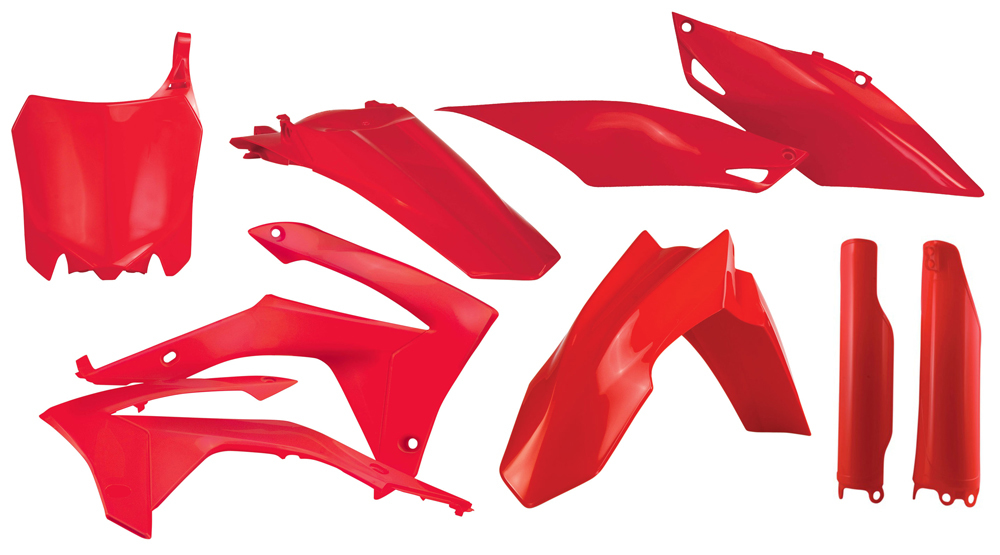 Full Plastic Kit - Red - For Honda 13-16 CRF450R 14-17 CRF250R - Click Image to Close