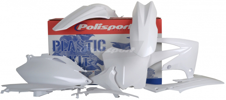 Plastic Body Kit - White - For 09-12 Honda CRF450R 2010 CRF250R - Click Image to Close