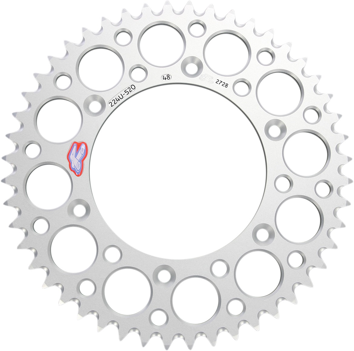 Rear Sprocket - Grooved Silver 520-48 Teeth - For 91-24 KTM 125-525 EXC/SX/SX-F/XC/XC-W/XC-F - Click Image to Close