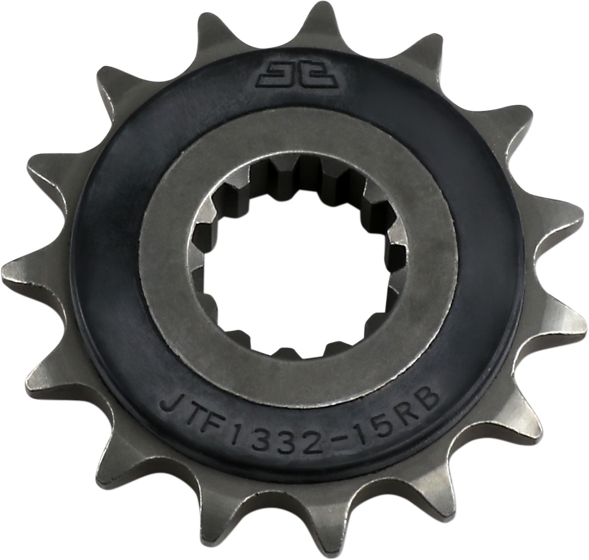 Front Steel Countershaft Sprocket w/ Rubber Damper - 15 Tooth 525 - Click Image to Close