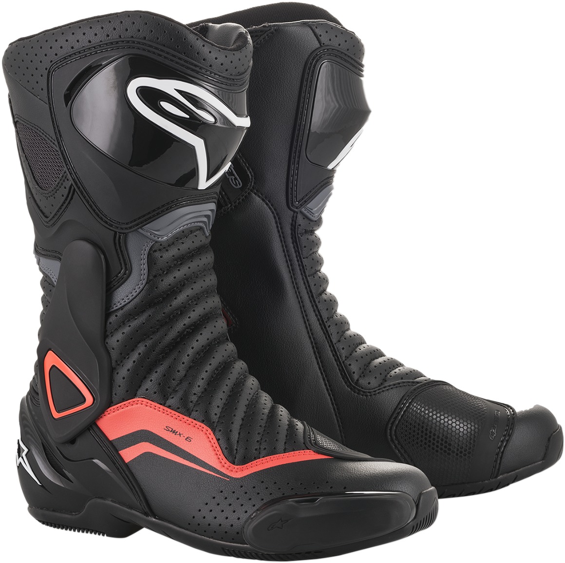 SMX-6 v2 Street Riding Boots Black/Gray/Red/White US 13.5 - Click Image to Close