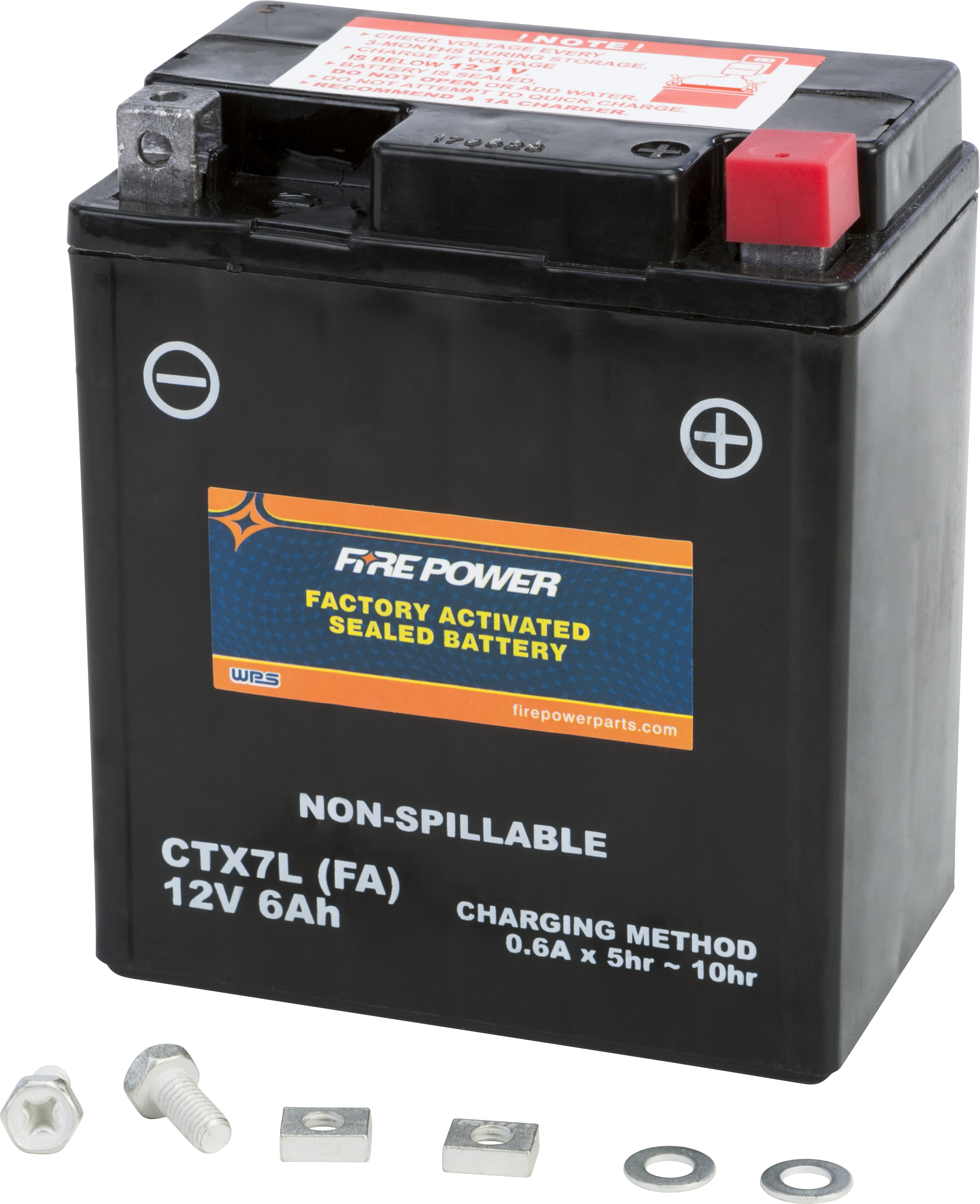 Factory Activated Sealed Battery - Replaces YTX7L-BS - Click Image to Close