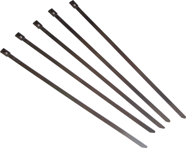 Stainless Steel Cable Ties 14" 5/Pk - Click Image to Close