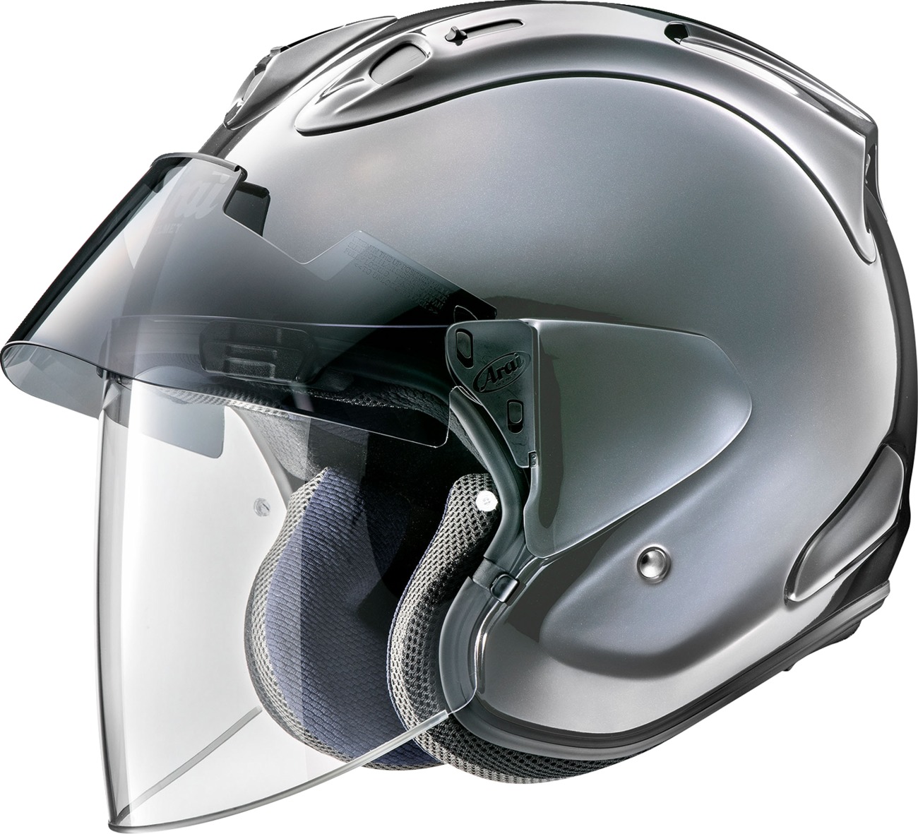 Arai Ram-X Helmet Modern Gray Small - Open face helmet in Modern Gray, size Small - Click Image to Close