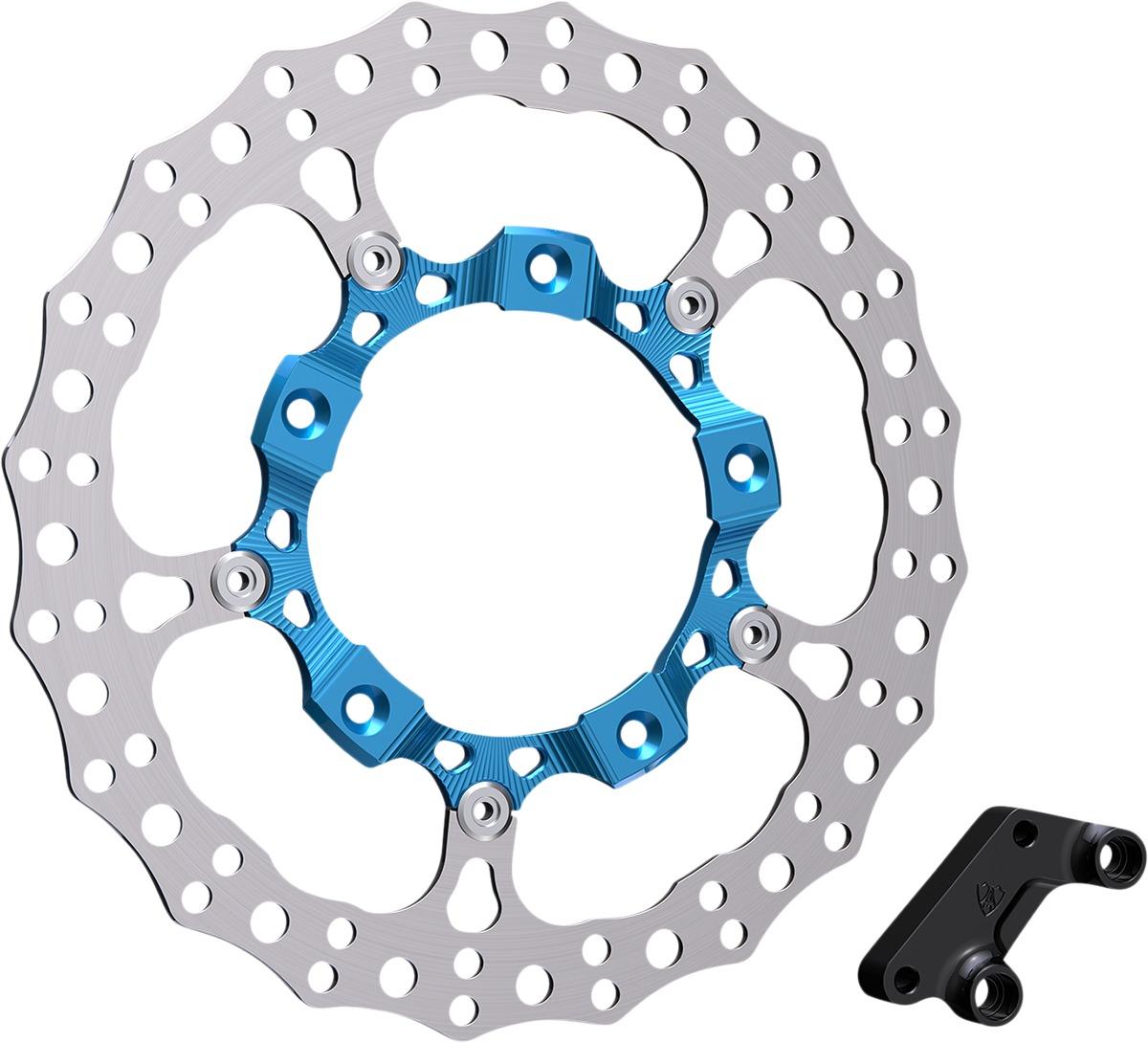 14" Full Floating Rotor Kit - 14"Floating Rt Spoke Blu - Click Image to Close