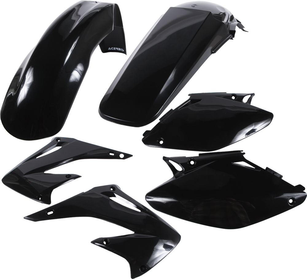 Black Plastic Kit - For 02-03 Honda CR125R CR250R - Click Image to Close