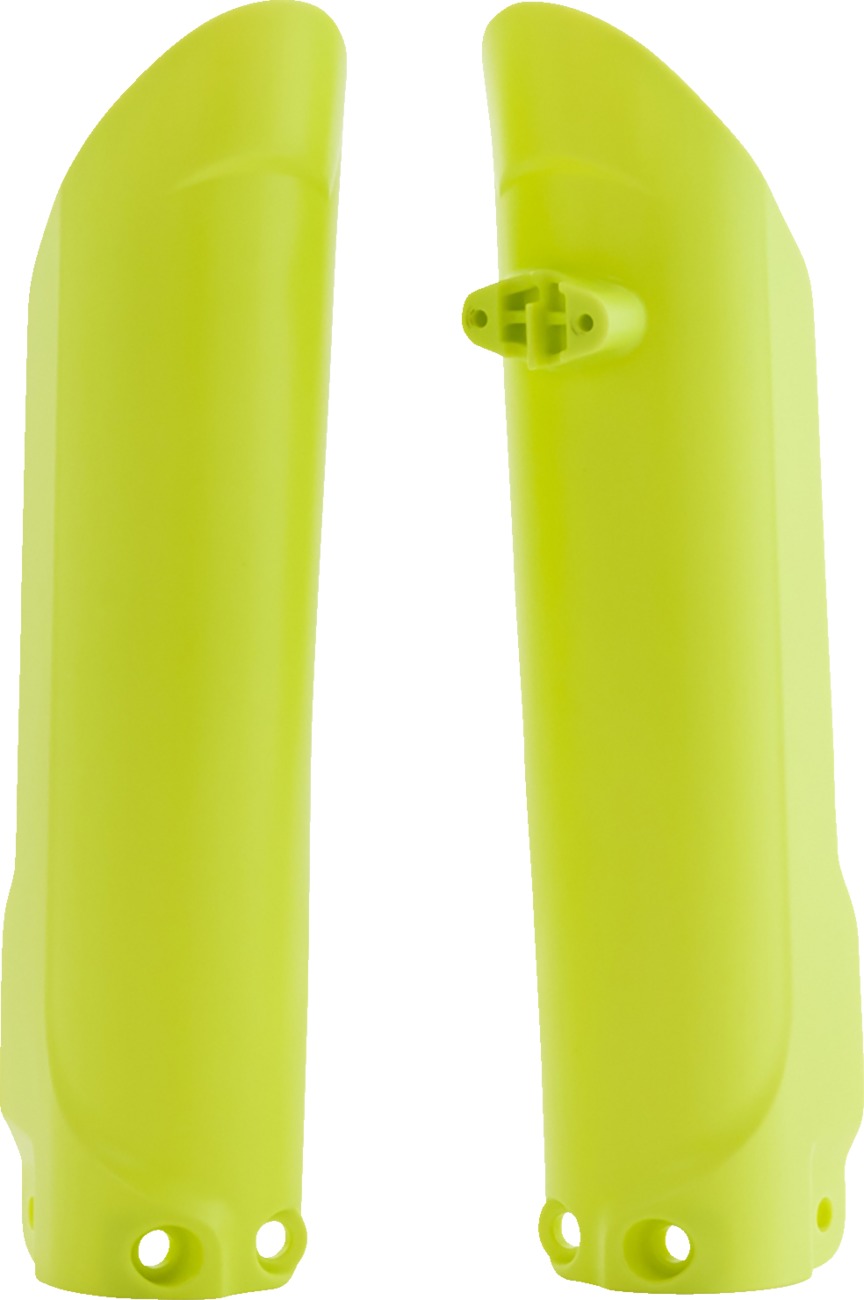 Yellow Fork Guards - For 18-24 Gas Gas Husqvarna KTM 85 - Click Image to Close