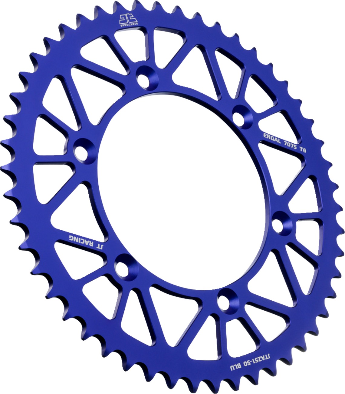 Blue Aluminum Rear Sprocket - 50 Teeth 520 Pitch - Click Image to Close