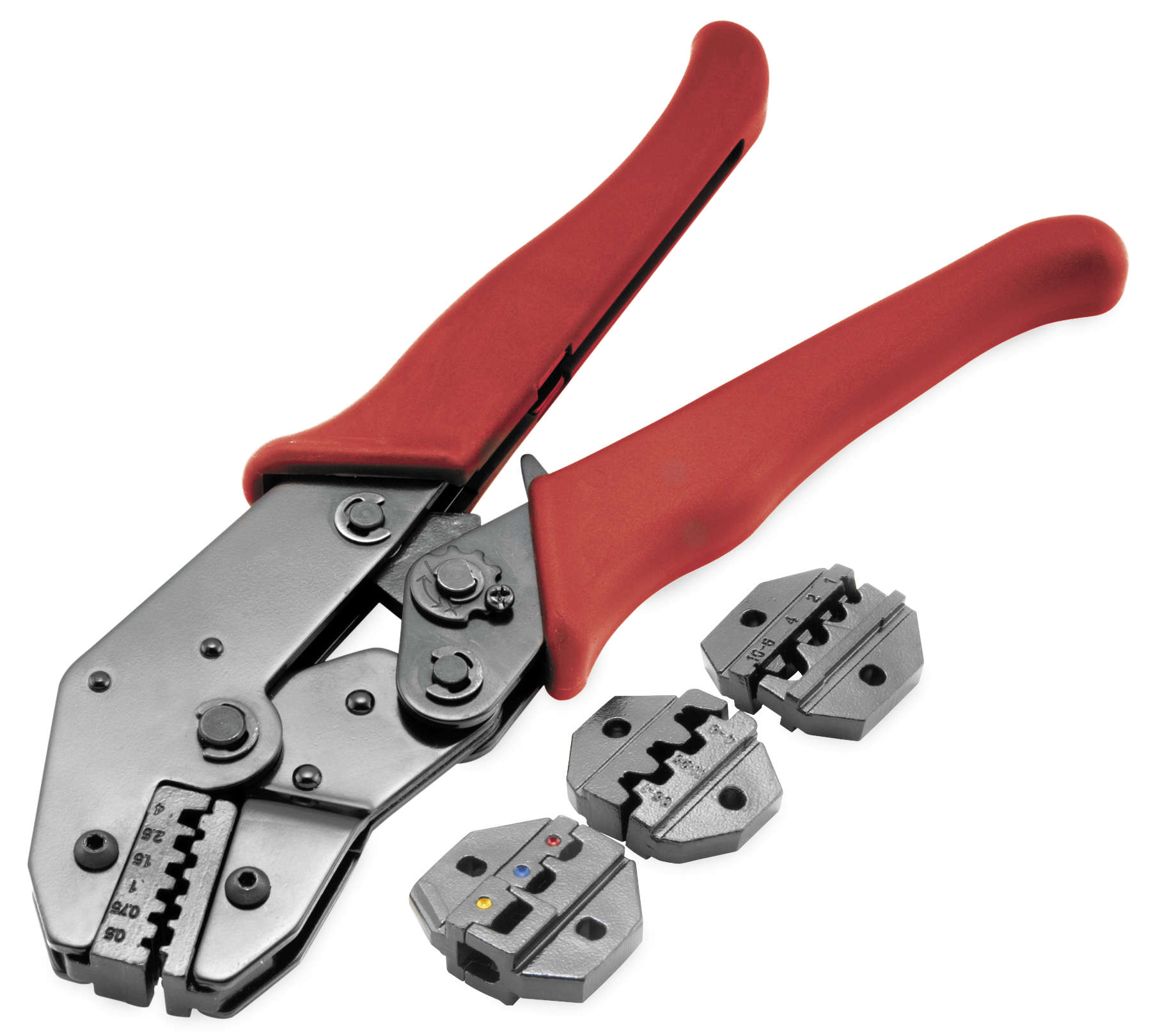 Multi Crimp Lever Pliers For Most Crimp-On Electrical Connectors - Click Image to Close