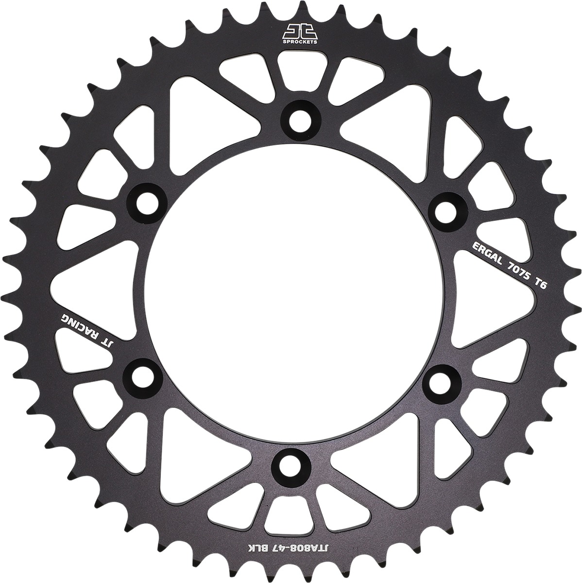 Black Aluminum Rear Sprocket - 47 Teeth 520 Pitch - Click Image to Close