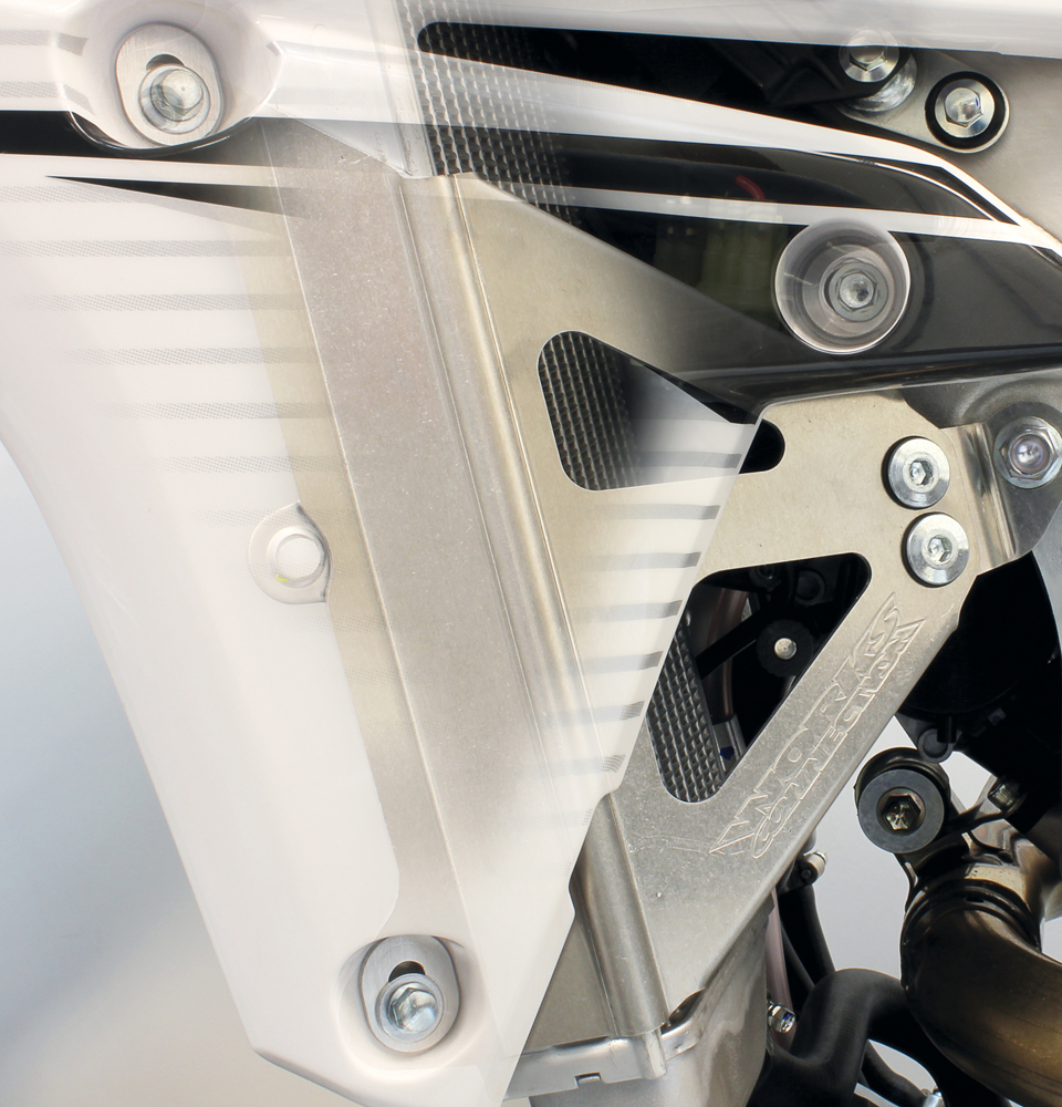 Radiator Braces - For 14-18 Yamaha YZ250F - Click Image to Close