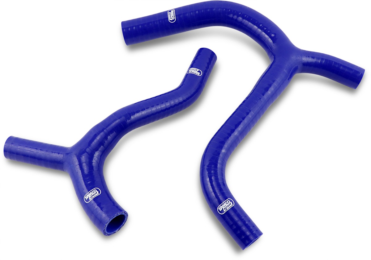 Blue Race Radiator Hose Kit w/Clamps - For 19-21 Kawasaki KX450 - Click Image to Close