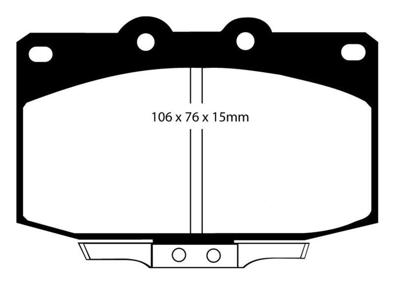 Bluestuff Front Brake Pads - For 86-89 Mazda RX7 2.4 (1.3 Rotary)(Vented Rear Rotors) - Click Image to Close