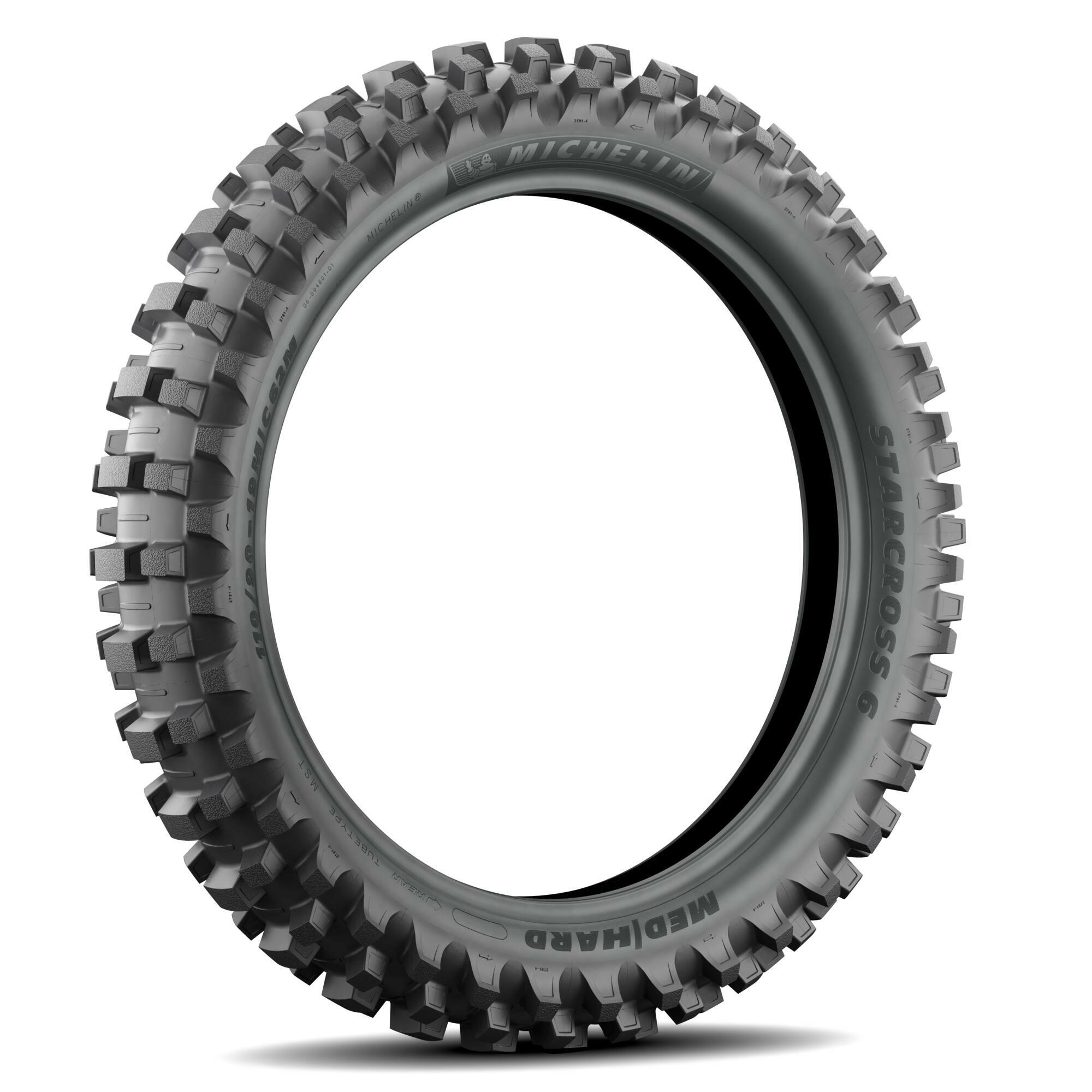 Starcross 6 Medium/Hard Rear Tire 110/100-18 - Click Image to Close