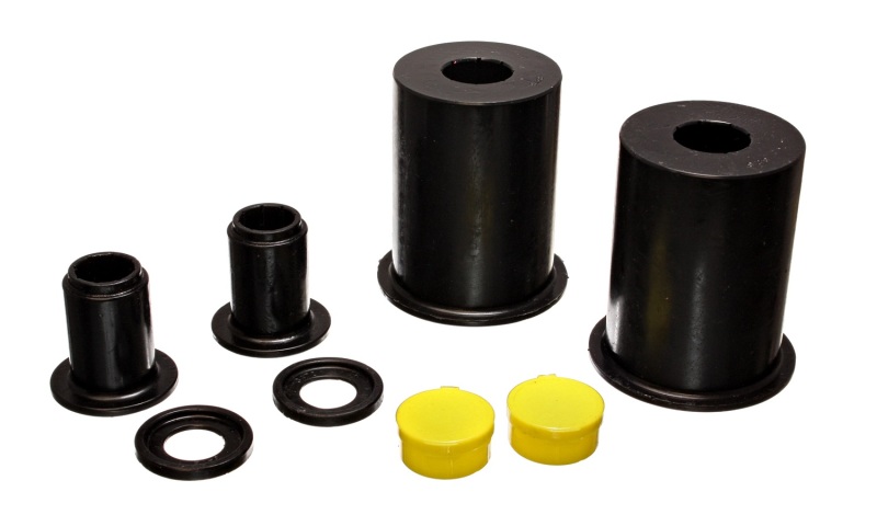 Black Front Lower Control Arm Bushings (Must reuse outer metal - For 05-13 Ford Mustang - Click Image to Close