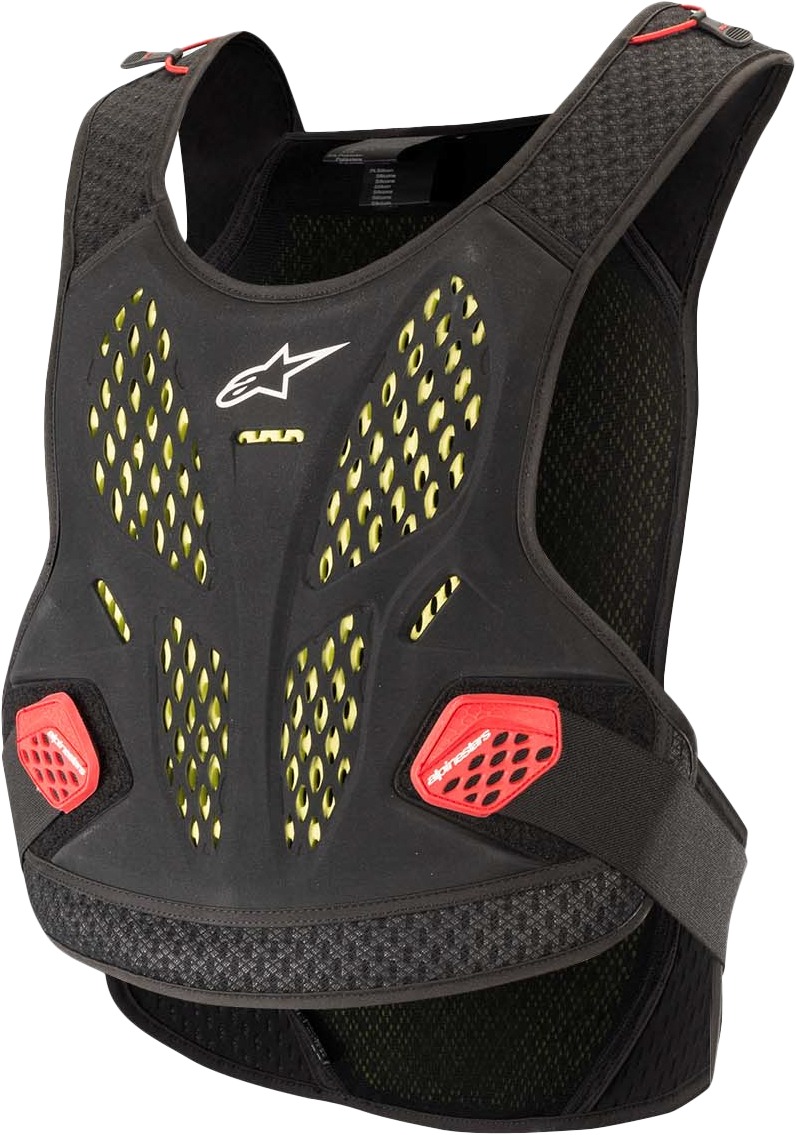 Alpinestars Sequence Chest Protector Black/Red XL/2X - Highly protective chest gear by Alpinestars - Click Image to Close