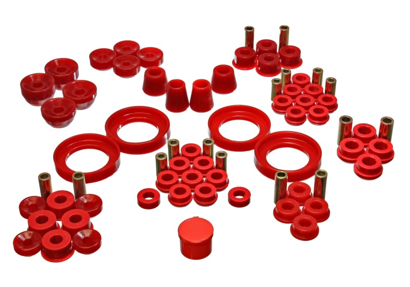 92-96 Honda Prelude Red Hyper-Flex Master Bushing Set - Click Image to Close