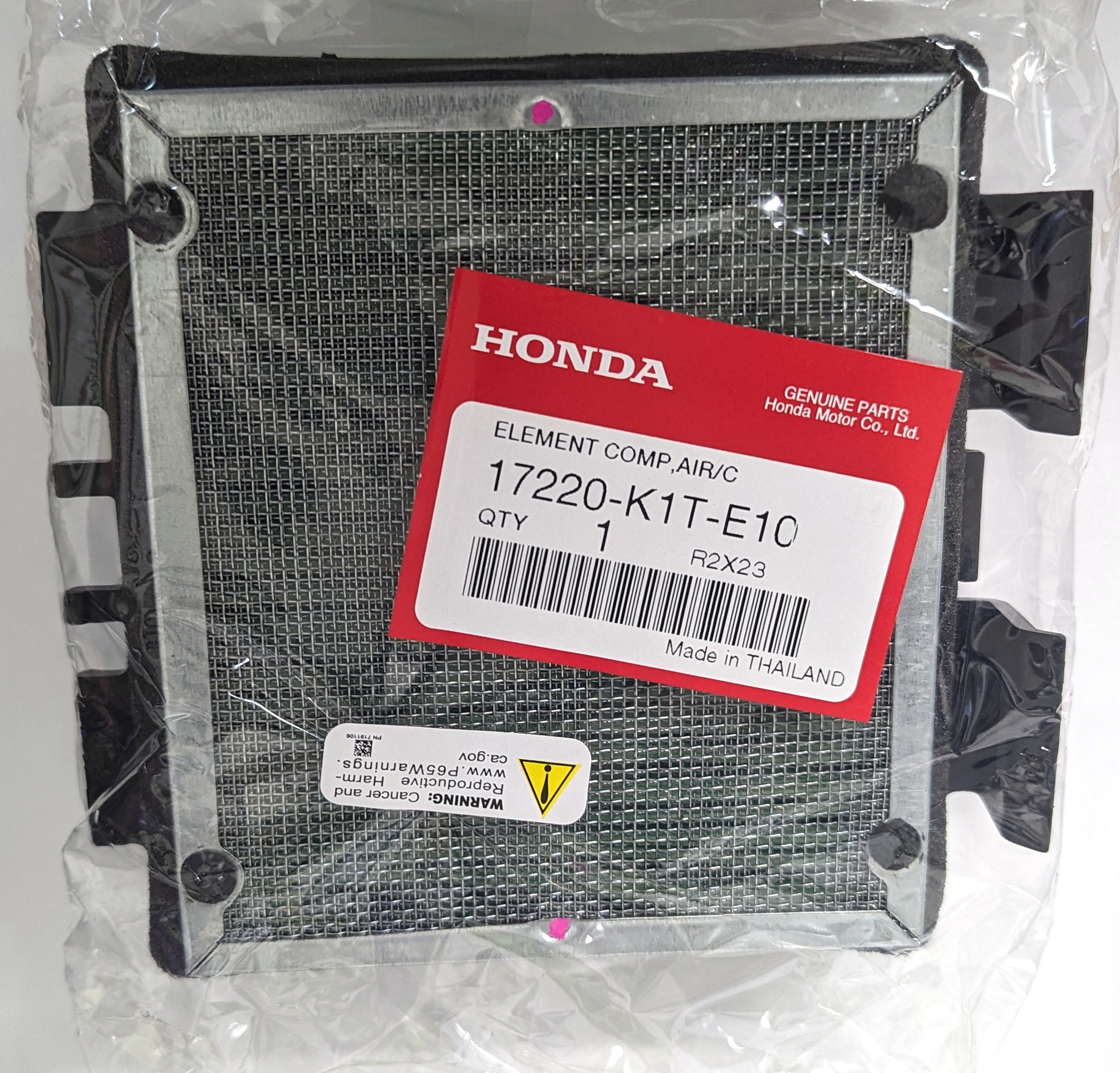 Replacement Air Filter Element - For 21-23 Honda CRF300L - Click Image to Close